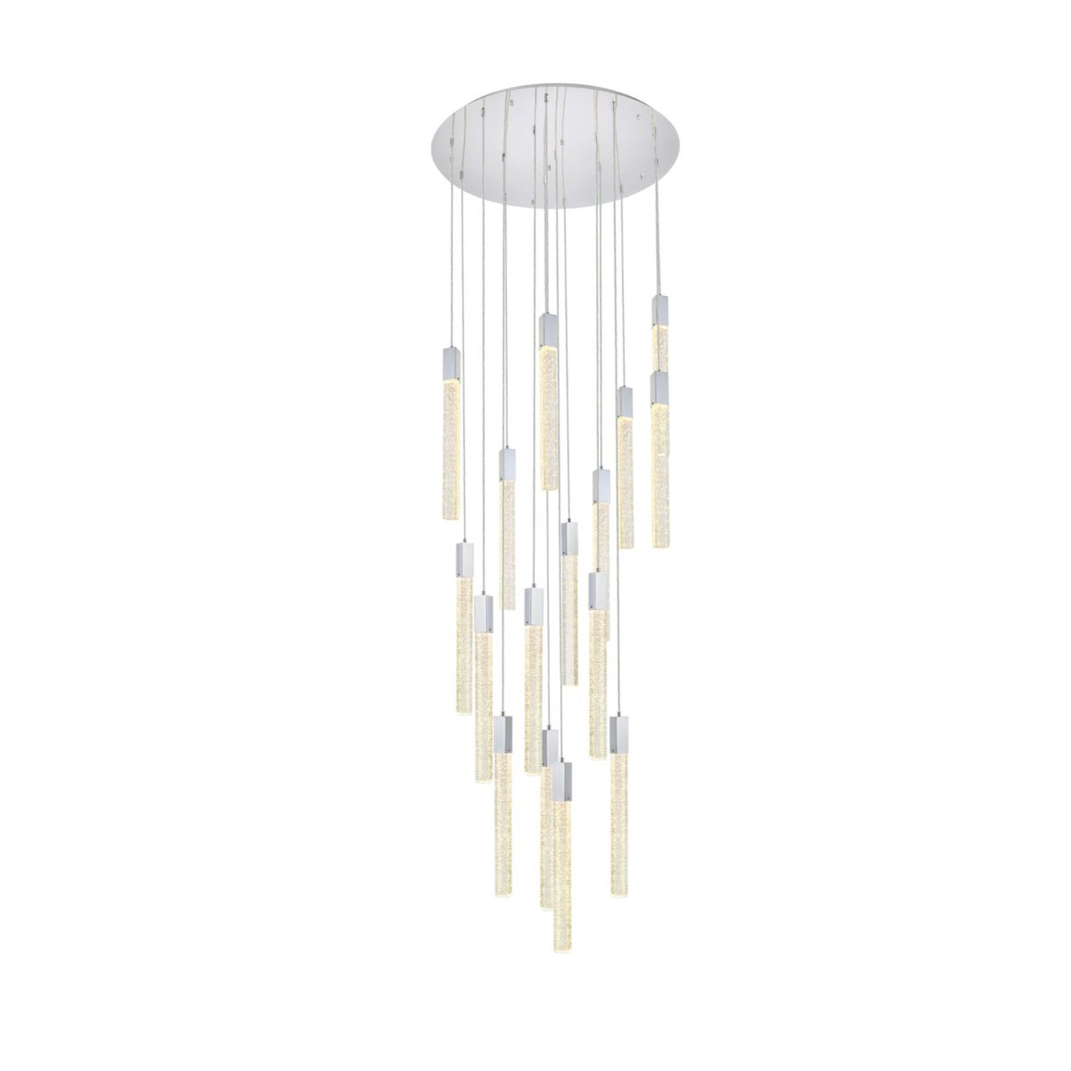 Weston 16 lights pendant in chrome