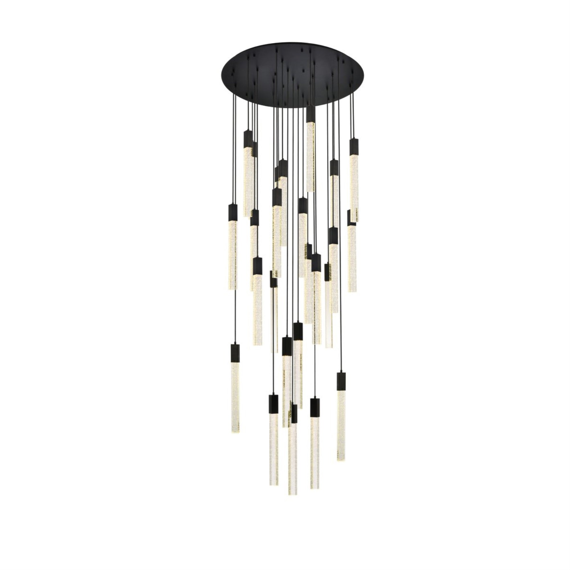 Weston 25 lights pendant in black