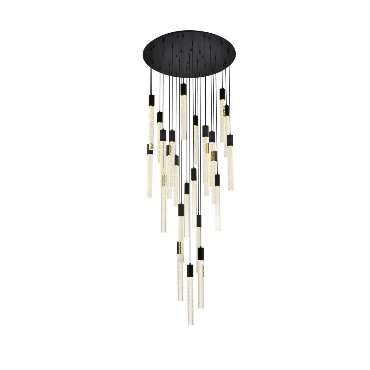 Weston 25 lights pendant in black