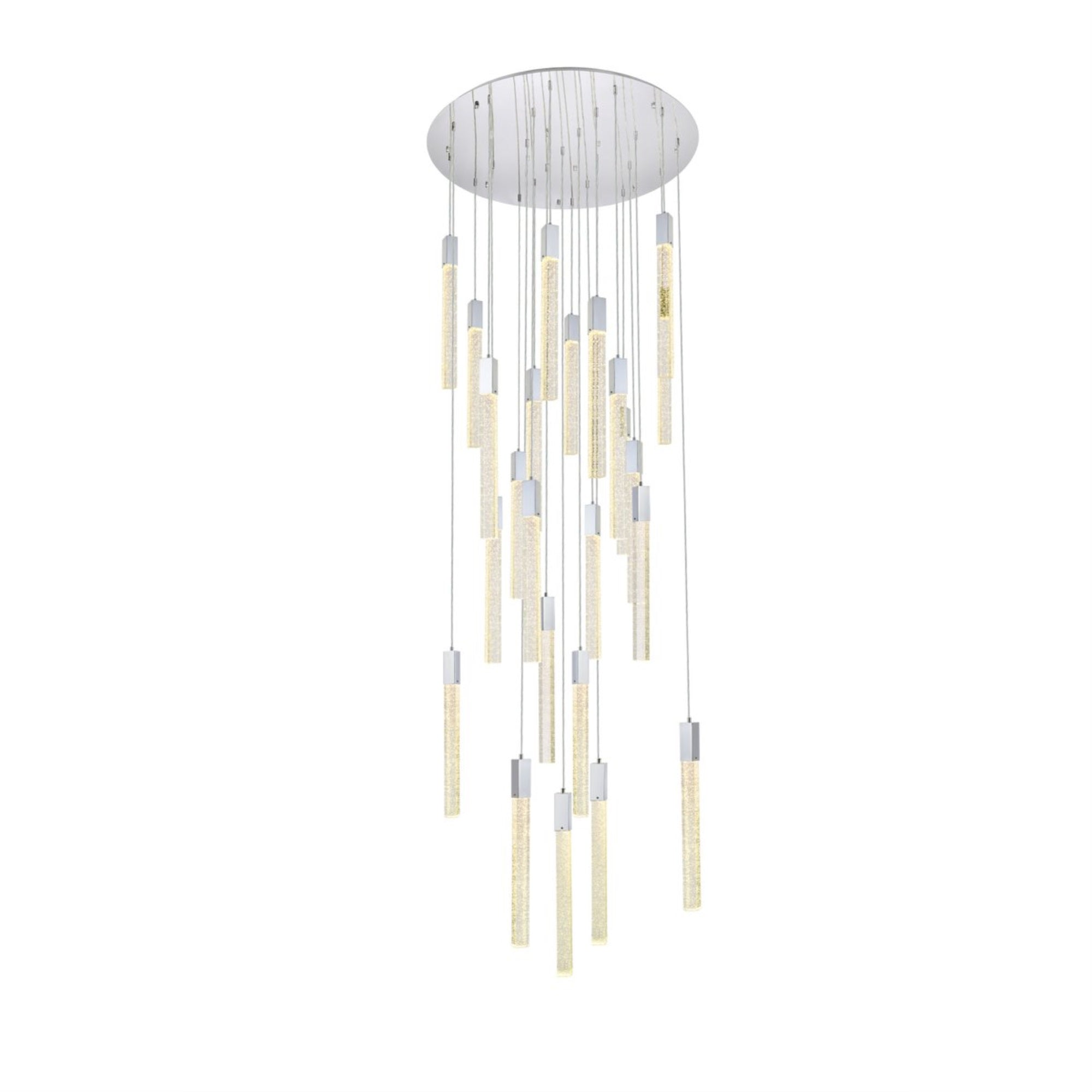 Weston 25 lights pendant in chrome