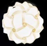 Diy Puzzle Lamp Shade Ceiling Lamp Shade Diy Pendant Fixture Home Decor (White-Medium)