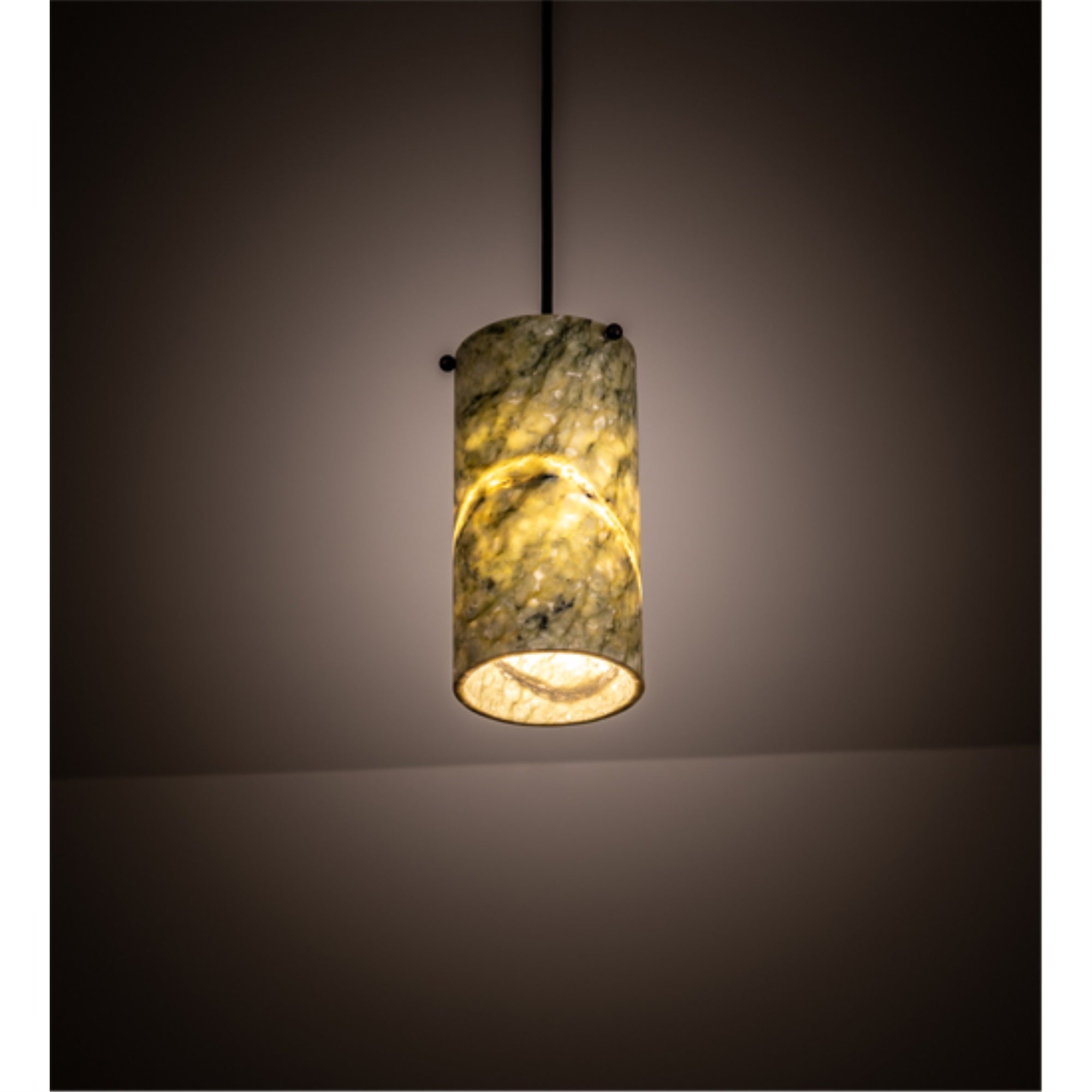 5 inch Wide Cilindro Jadestone Mini Pendant