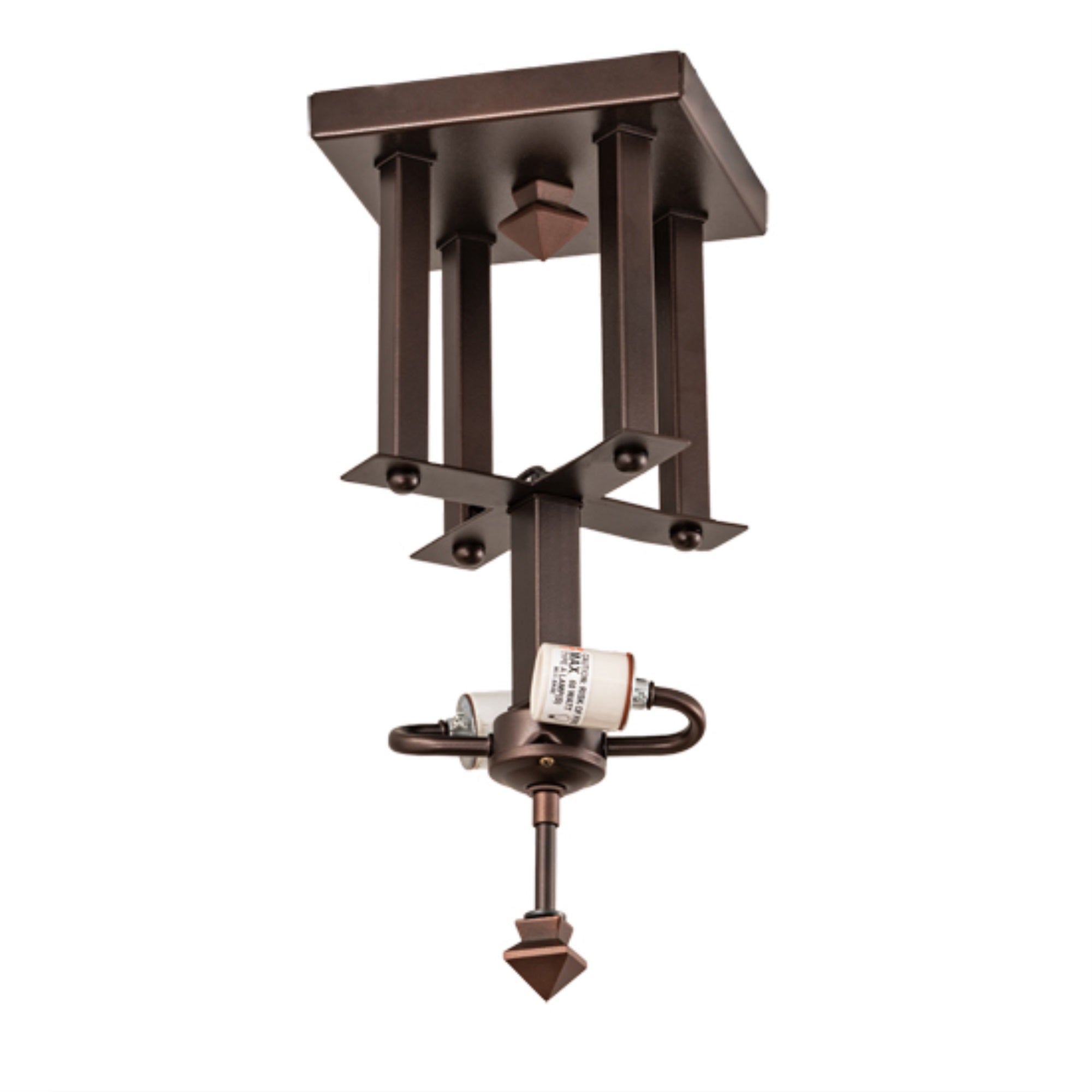 7 inch Square Arrowhead Flushmount Hardware