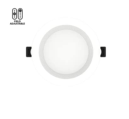 Rab Wfrl6R139Fa120Wb Edge-Lit Wafer Cct Field Adjustable, 2700/3000/3500/4000/5000K All-In-One, No Housing Required (Baffle, 6")