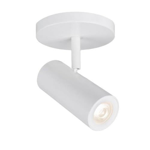WAC Lighting Silo X10 LED Monopoint Flood Beam, 10 Watts, Aluminum, White, Model MO-2010-930-WT
