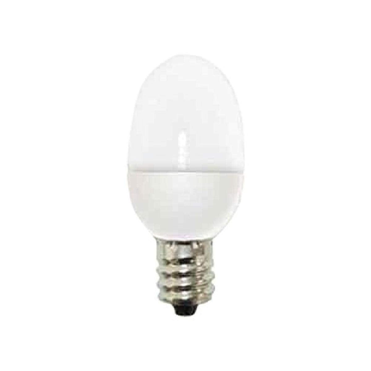 GE C7 LED Night-Light Bulb, 0.5-Watt, Soft White, Candelabra Base, 2-Pack