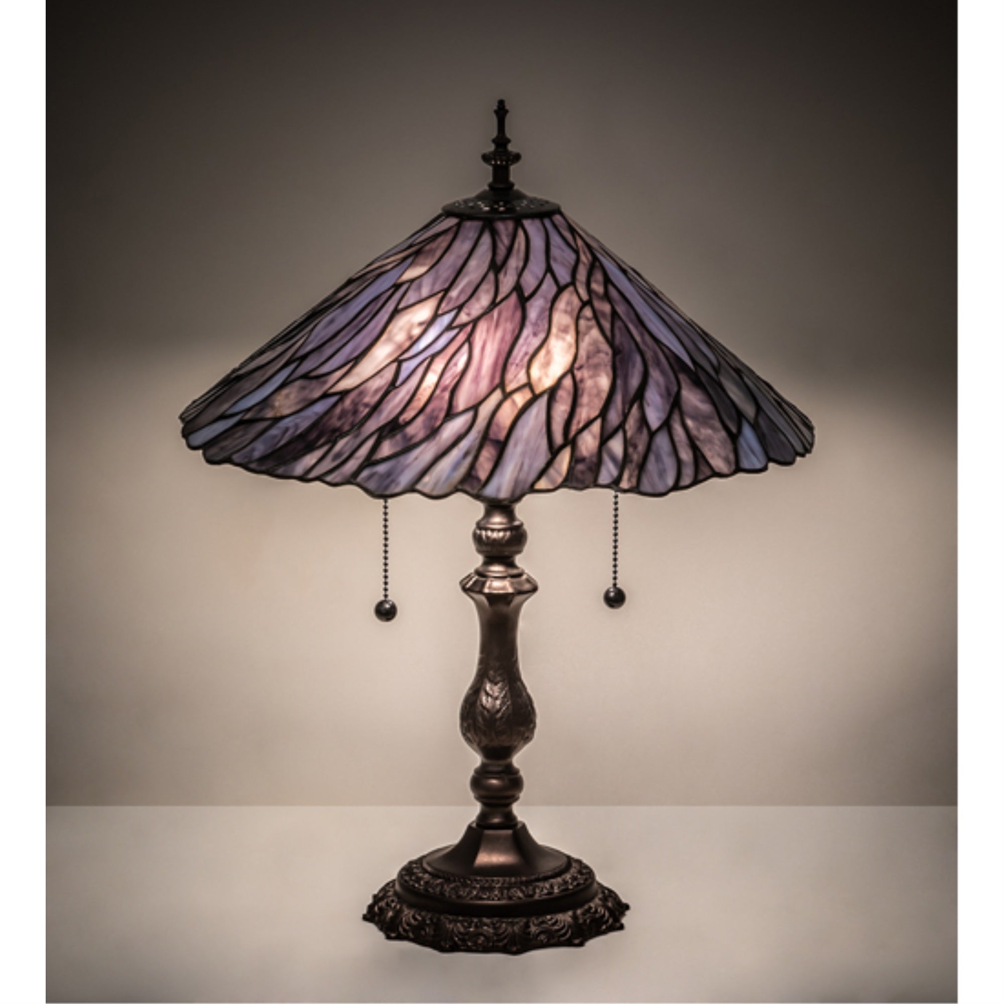 21 inch High Willow Jadestone Table Lamp