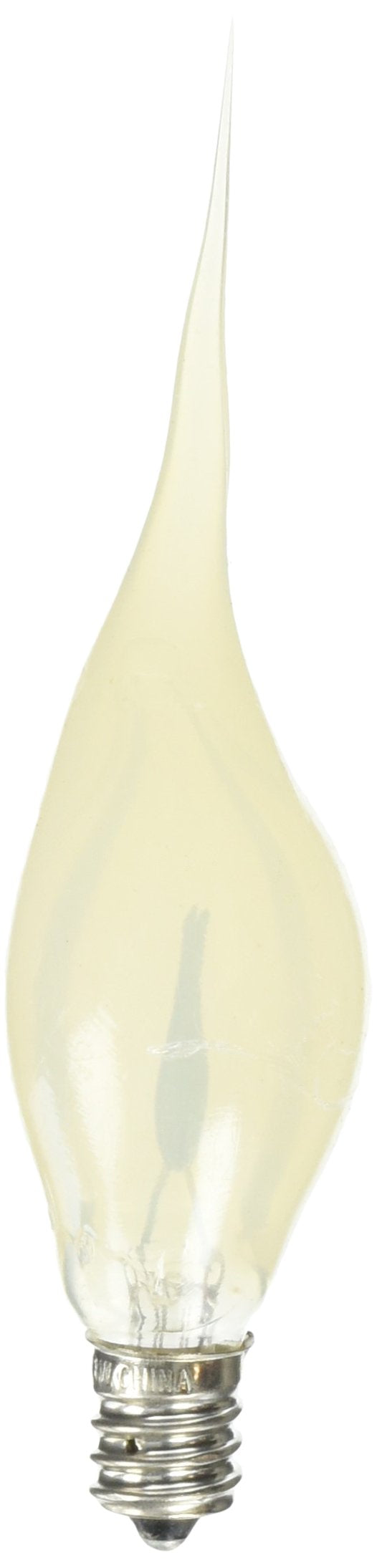 Bulbrite Incandescent CA5 Candelabra Light Bulb, 1 Count, Silicone
