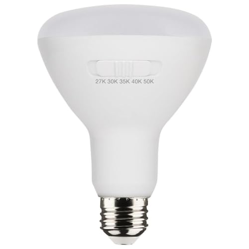Satco Accessory - 8.5W Br30 Cct Selectable Led Medium Base Replacement Lamp (Pack Of 6)-5.06 Inches Length And 3.71 Inches Wid
