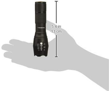 Bell+Howell TacLight Mini Flashlight - 100,000 Hour LED, 5 Modes, Zoom, Black, Model 1358, Water Resistant, 5.4” x 1