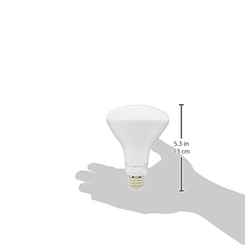 Amazon Basics Br30 Led Light Bulb, 65 Watt Equivalent, Energy Efficient 11W, E26 Standard Base, Soft White 2700K, Dimmable, 10,0
