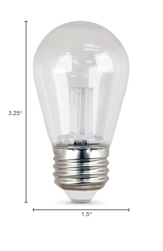 Feit Electric Bps14/Su/Led 1.5 Watt E26 S14 Warm White Led Non-Dimmable Light Bulb