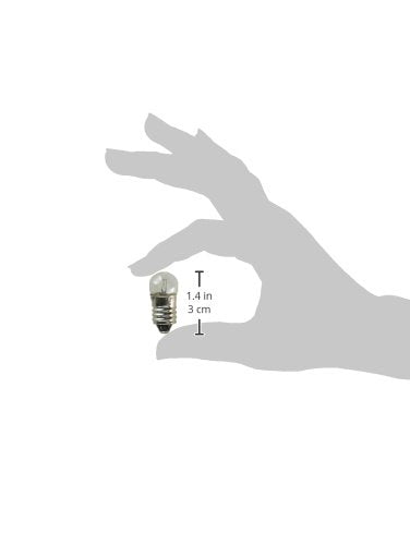 Eiko 1449 G3-1/2 Halogen Bulbs, 14V 0.2A Miniature Screw Base, Tungsten, As Shown
