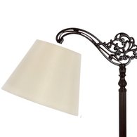Upgradelights Eggshell Silk Drum Lamp Shade, 12 Inch, Uno Fitter, Cream