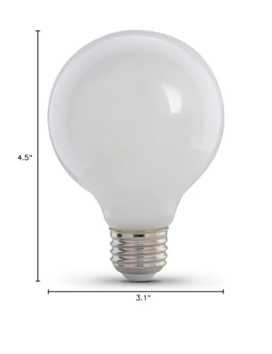 Feit Electric LED G25 Bulb Soft White 3.8W 3-Pack Model G2540W927CAFL3R