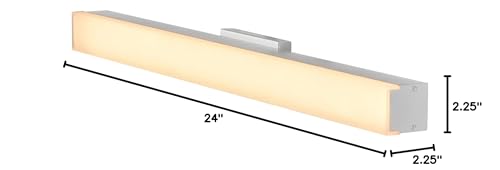 Vonn Procyon Vmw11200Al 24" Integrated Ac Led Ada Compliant Bathroom Lighting Fixture In Silver