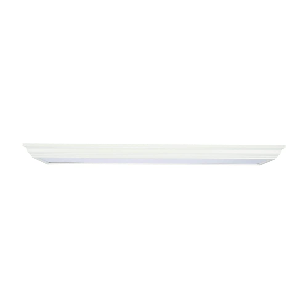 Lithonia Lighting Led Linear Flush Mount, 4-Foot, 2800 Lumens, 35W, 4000K, White, Damp Listed, Model Fmfl 30840 Caml