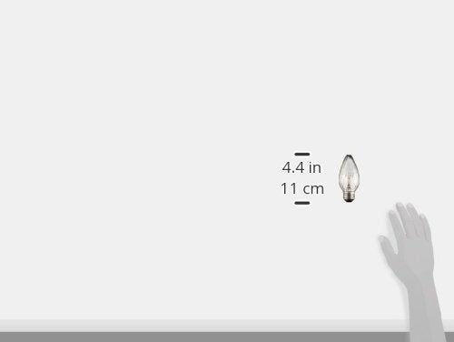 GE 75340 Traditional Incandescent Deco/Candle Bulbs, Clear, 2 Count - Pack of 1, Perfect for Home Lighting