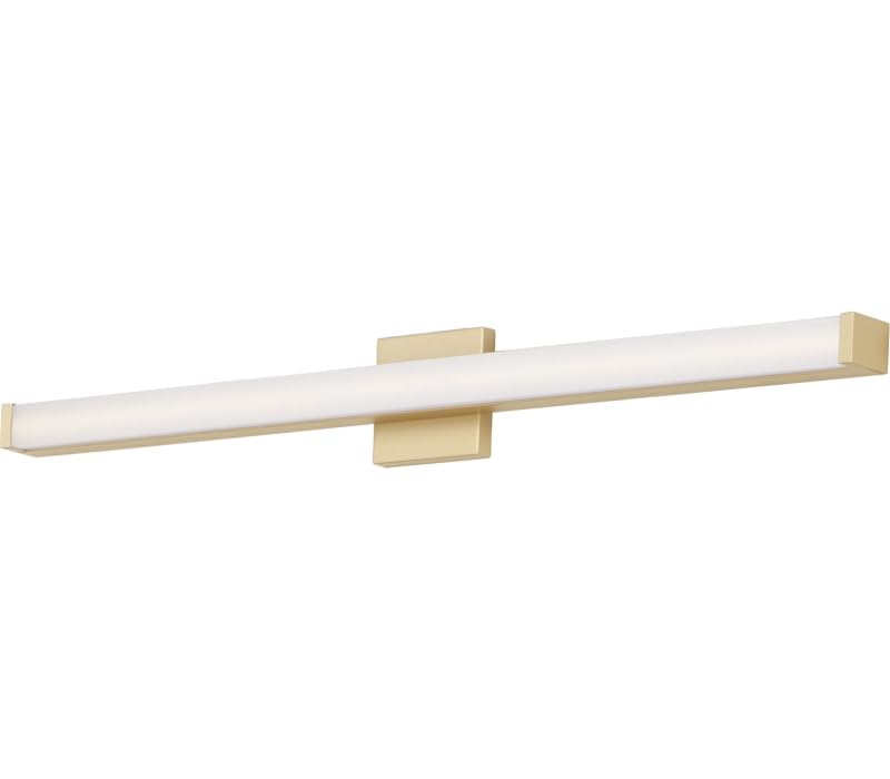 Maxim 52006GLD Spec Collection 36 Inch Dimmable LED Bathroom Vanity Light I 3000K I Gold I Modern Contemporary Light Fixture I P