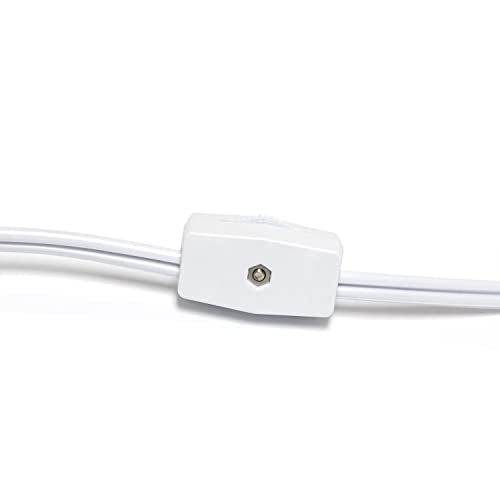 Simple Designs Lt1134-Lpk 10 Ceramic Thimble Base Table Lamp, Light Pink Shade, Ideal For Bedroom, Living Room, Entryway, Office