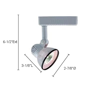 Jesco Lighting Llv10450Bk Mini Deco Series Low Voltage Track Head For L 2-Wire Single Circuit Track System, Black