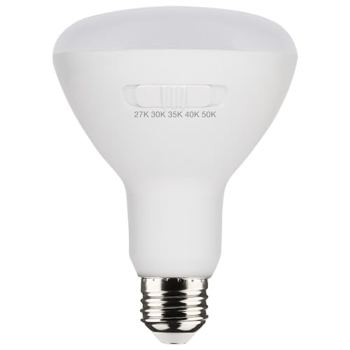 Satco Accessory - 8.5W Br30 Cct Selectable Led Medium Base Replacement Lamp (Pack Of 6)-5.06 Inches Length And 3.71 Inches Wid