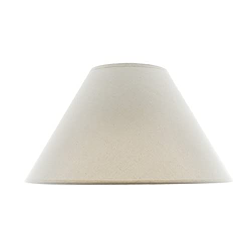 Cal Lighting Traditional Shade Lamp, 16in, Off-White Linen, Model CALSH-2002-OW, Metal Construction