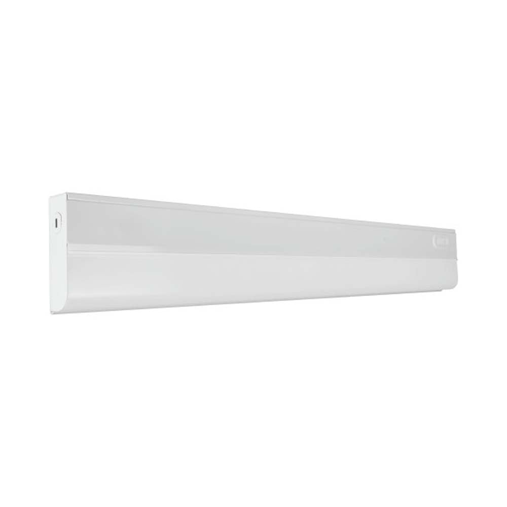 Nicor Lighting 24” Led Direct Wire Under Cabinet Light - Dimmable Undercounter Led Lights For Kitchen - Selectable Cct 2700K-5000K, 612-648 Lumens, 9W - Ucb Series Hardwired Under Cabinet Lighting
