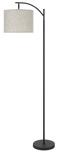 Cal Lighting 100 Watt Graydon Fishing Rod Floor Lamp with Adjustable Head