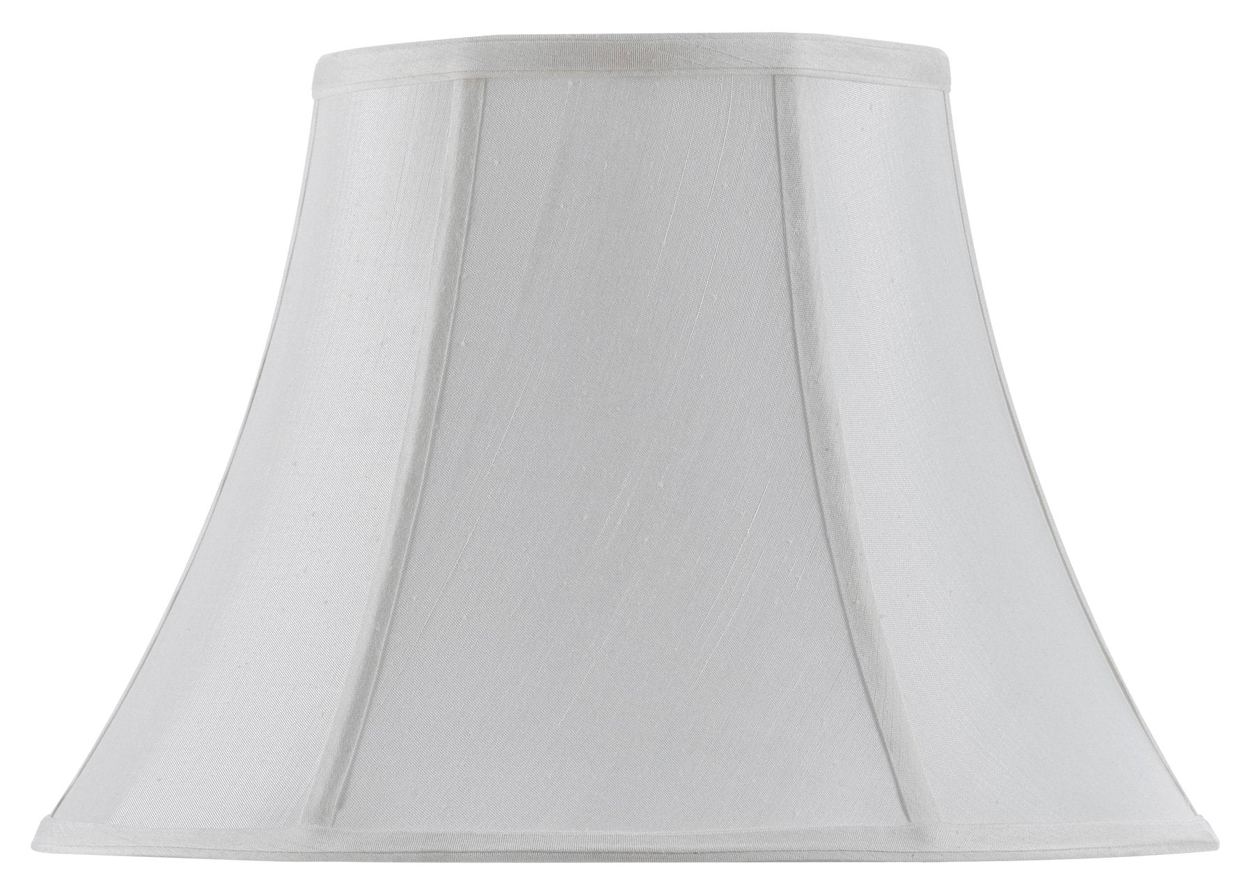 Cal Lighting Sh-8104/12-Wh Shade From Basic Bell Collection 12.00 Inches, Pwt, Nckl, B/S, Slvr