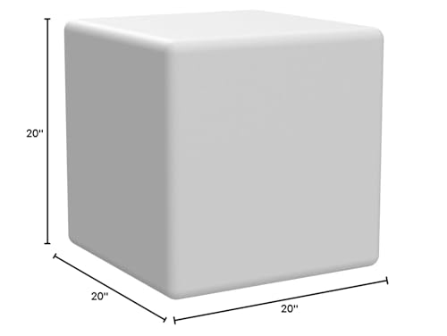LOFTEK 20-inch RGB LED Cube Light - Rechargeable, IP65 Waterproof, Multicolor, Remote Control for Home, Outdoor, Pool, Party Decor