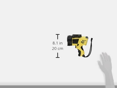 Streamlight 44900 Waypoint 550-Lumen Led Pistol-Grip Spotlight With 12-Volt Dc Power Cord And Polymer Mount/Holder, Yellow