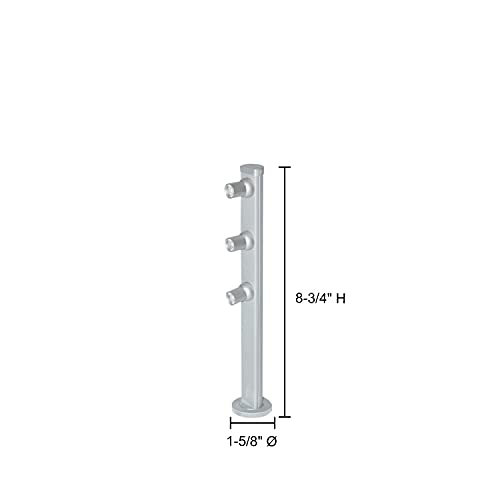 Jesco Lighting Sd105Cc-08-25-60-B Mizar - 8&quot; Vertical Pole, Black Finish