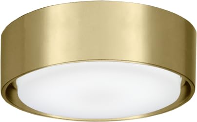 MINKA-AIRE Simple LED Light Kit for 787 Ceiling Fans, Model K9787L-SBR, Soft Brass, Metal