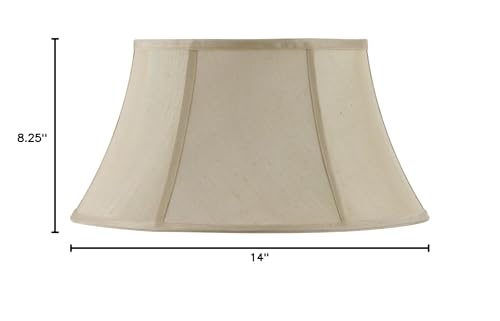 Cal Lighting Swing Arm Shade, 14-Inch, Metal, Cream, Model SH-8103/14-CM