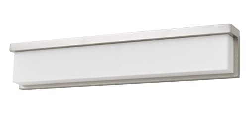 Cal Lighting Almeria Metal LED Vanity Light 26in Acrylic Shade Pine/Iron LA-8035-26