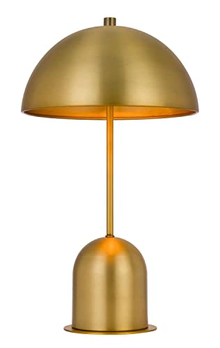 Cal 40W Peppa Metal Accent Lamp with Touch Sensor Switch, Brass, Model BO-2978DK-AB