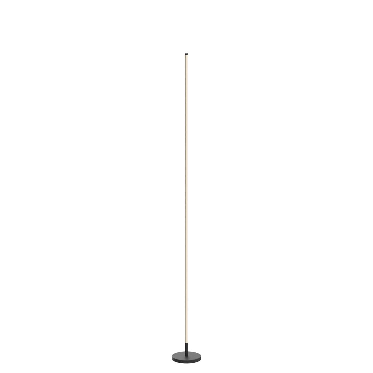 TACAHE Minimalist Corner Floor Lamp - Dimmable LED Night Light - 57" Black, Model TCH-CFL02 - Modern Design with Remote Control