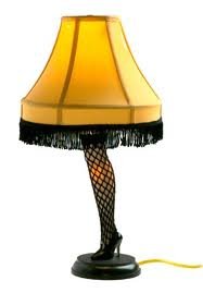 Holidays Christmas Story's Famous Leg Lamp with Fringed Shade ~ 20'' High X 10'' Diameter