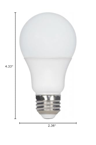 Satco S11406 Econo LED A19 Light Bulb, 60W Replacement, 2700K Warm White, 800 Lumens