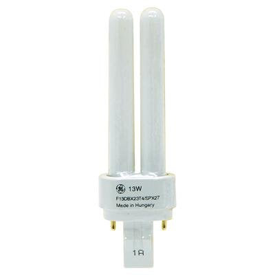 Ge Cfl Light Bulb, 13 Watt, Dbx Bulb Type, Gx23-2 Base, Soft White (1 Pack)