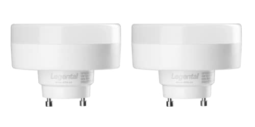 Legental 10W LED Puck Light Bulb, GU24 Base, 800 Lumens, 2700K Soft White, 120-277V, Replaces 18W CFL, Damp Rated, UL Listed, 25