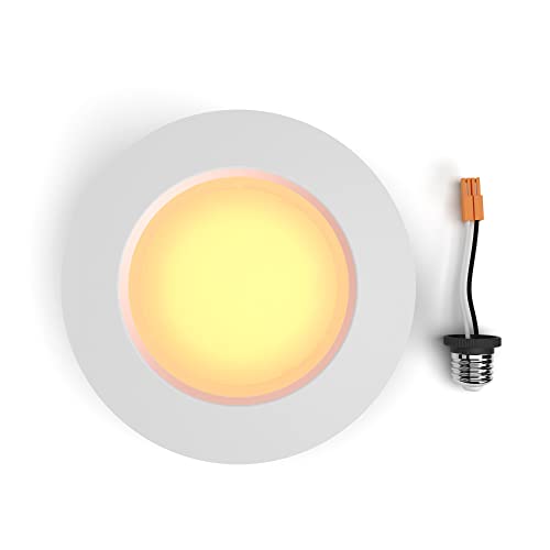 LIFX Color Downlight E26 Retrofit, 800 Lumen, 5-6", Aluminum, White, Model LXDL6CUS
