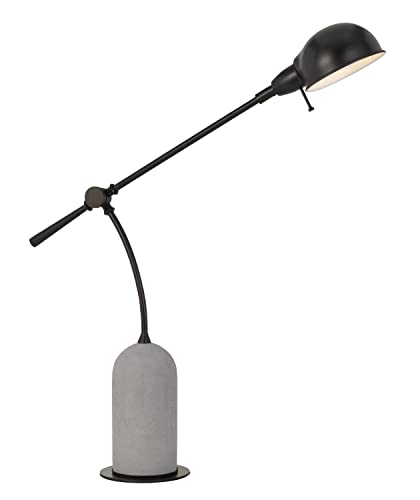 Cal Lighting Bo-2890Dk Transitional One Light Desk Lamp From Johnstone Collection In Black Finish, 29.00 Inches
