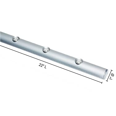 Jesco Lighting Corvi LED Linear Display Light, 24in, Aluminum, Silver Finish, Model SD100CC246050-S