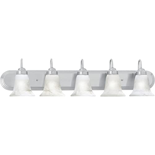 Thomas Lighting SL758578 Homestead 5-Light Wall Lamp in Brushed Nickel, 36W X 7D X 9H