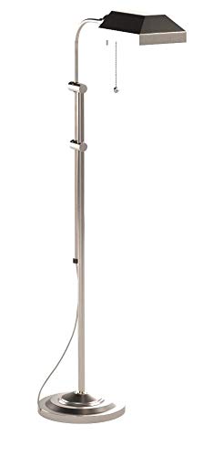 Cal Lighting Bo-117Fl-Bs Floor Lamp With No Shades, Brushed Steel Finish, 5.8X23.3X12.6