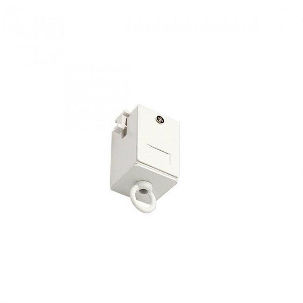 WAC Lighting J Track Suspension Loop for Chain Fixtures, Aluminum, J Track, White, Model J-LOOP-WT