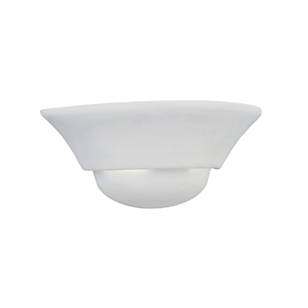 DESIGNERS FOUNTAIN Wall Sconce, 6in, Alloy Steel, White, Model 6031-WH, 12in W