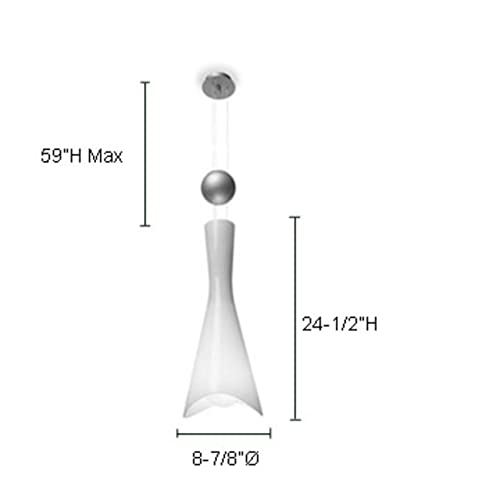 Jesco - Pd659Wh Shi Series Color Changing Led Pendant In White Finish